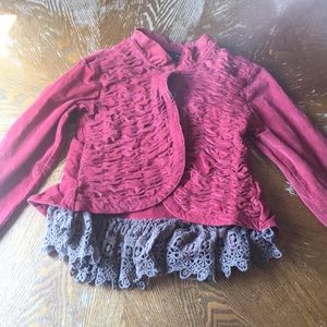 Rust Mustard Pie girls jacket. Size 7